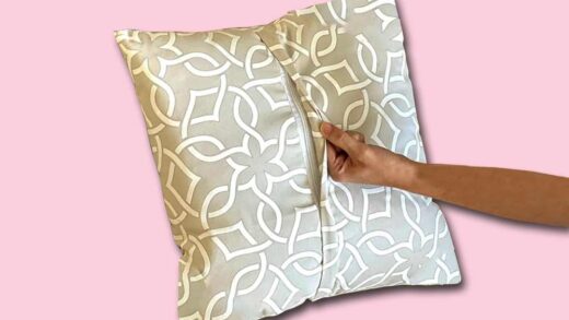 projeto capa de almofada costura para iniciantes