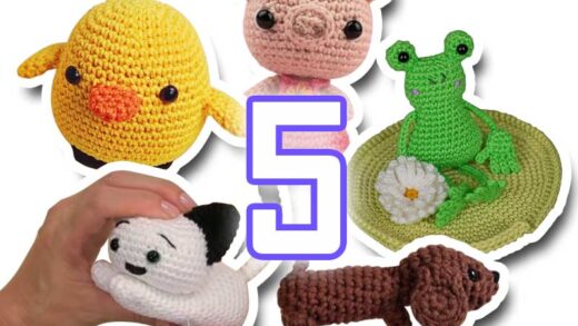 top 5 amigurumis de animais
