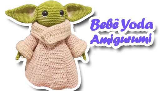 receita amigurumi do bebê yoda