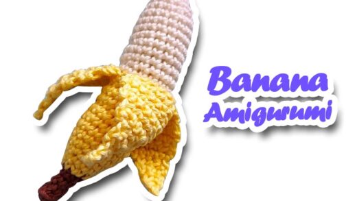 receita amigurumi de banana