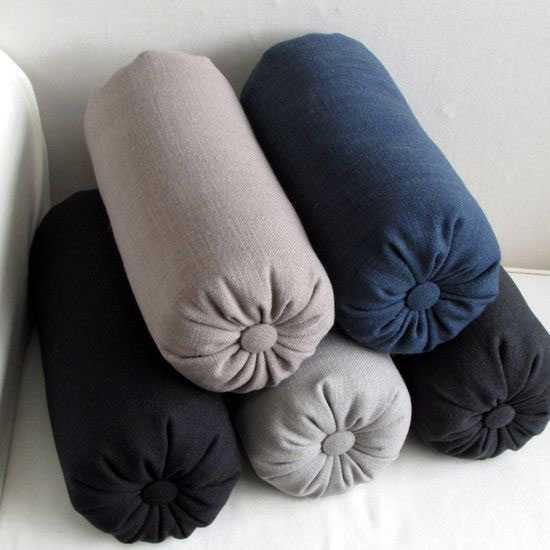 almofadas em formatos criativos, cilindro