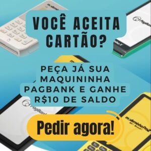 Venda muito mais com uma maquininha de cartão! Peça já!
