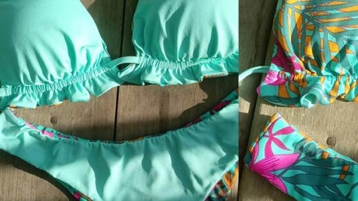 Biquíni cortininha com babado 10 projetos de Biquínis para costurar