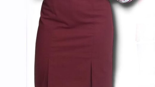 saia lápis com prega macho