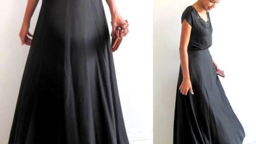 Saia Longa meio Godê 10 projetos de saias para costurar