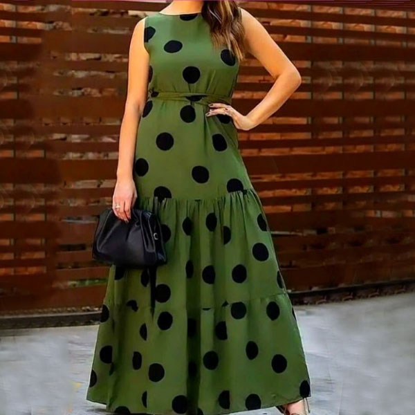 Vestido Canoa com Babado