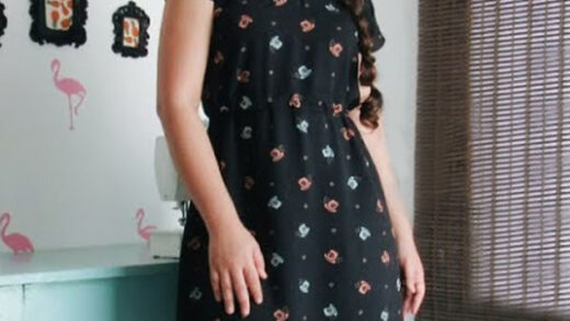 vestido fácil com costura francesa