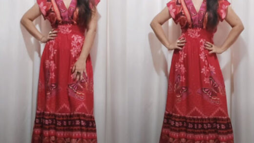 Vestido Longo sem Molde