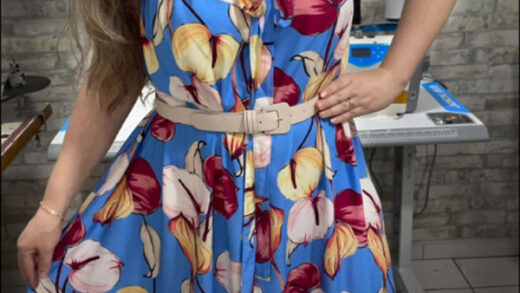 vestido soltinho de viscose ajustável