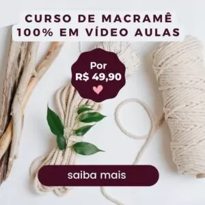 curso de macramê em vídeo