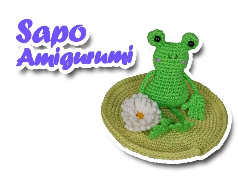 Receita de Amigurumi de sapo