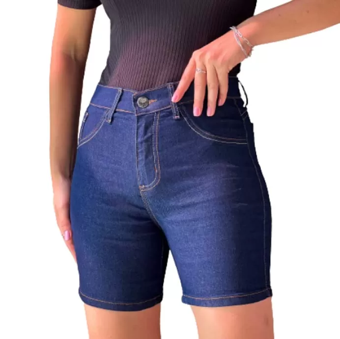 bermuda jeans feminina