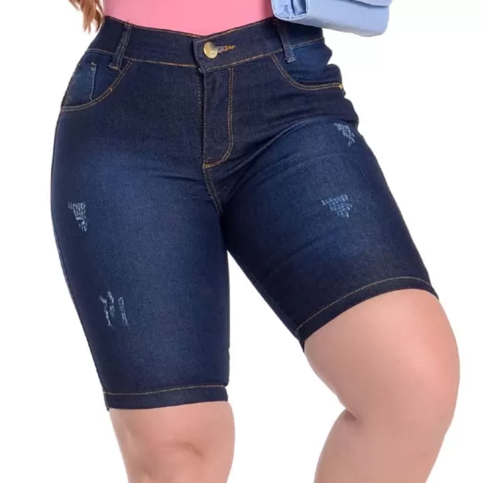 bermuda jeans feminina